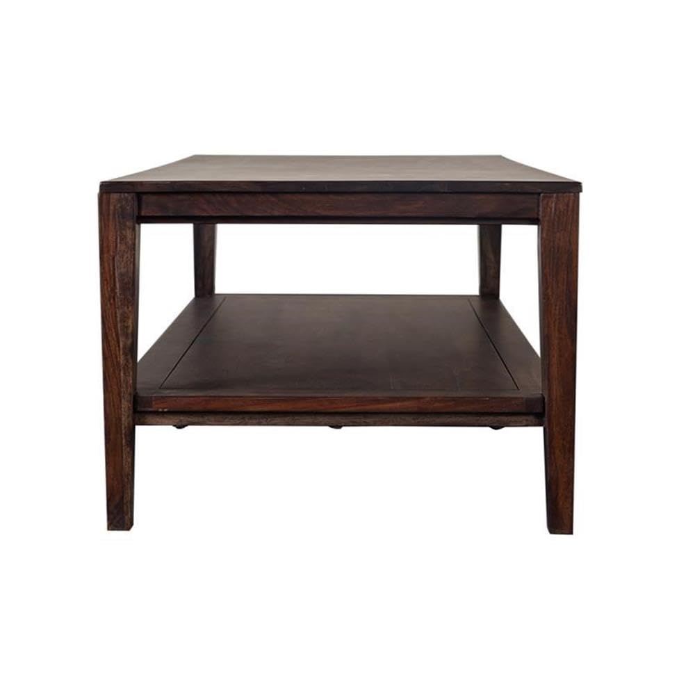 Solid Sheesham Wood Gray Coffee Table C312404