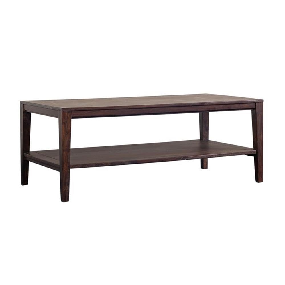 Solid Sheesham Wood Gray Coffee Table C312404