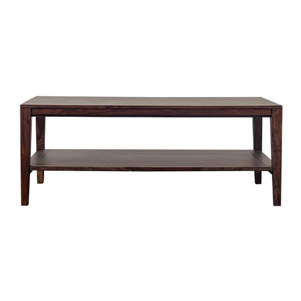 Solid Sheesham Wood Gray Coffee Table C312404