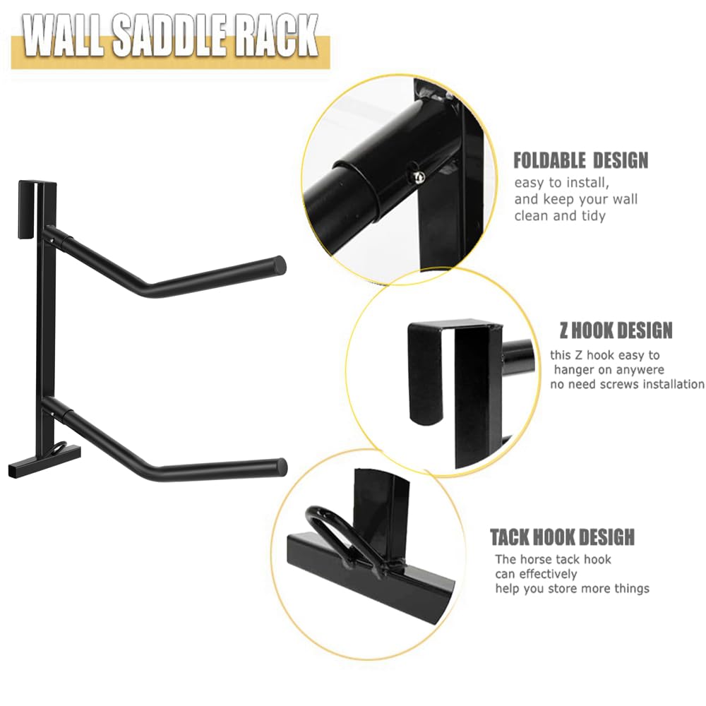 2 Pack Heavy Duty Portable Saddle Rack P446