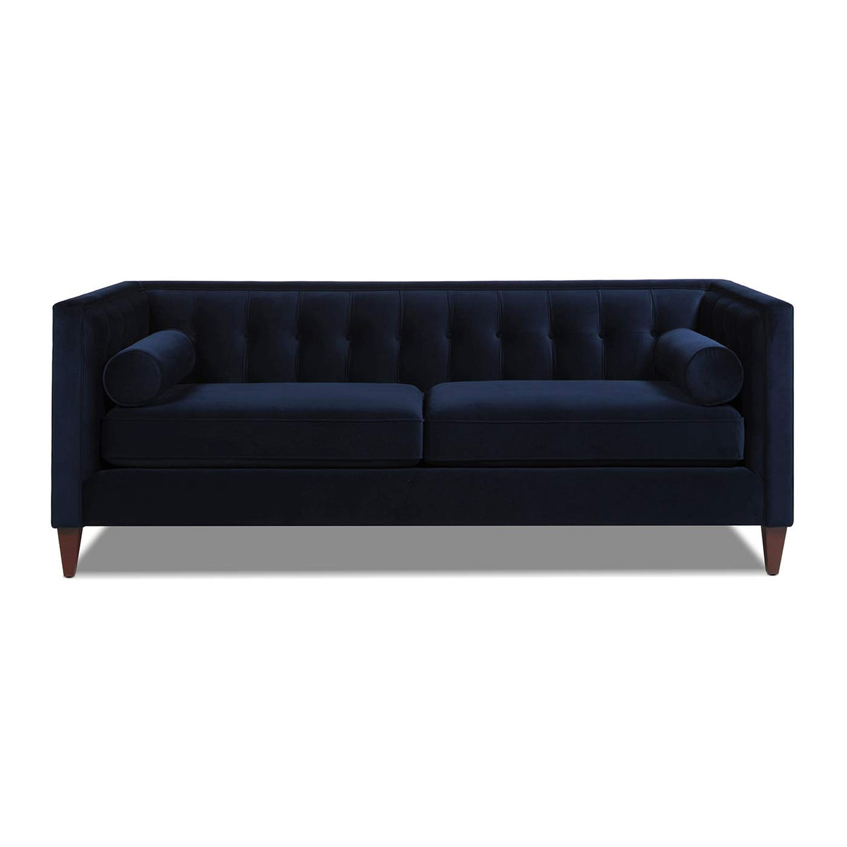 Dark Navy Blue Performance Velvet Tufted Sofa A303638