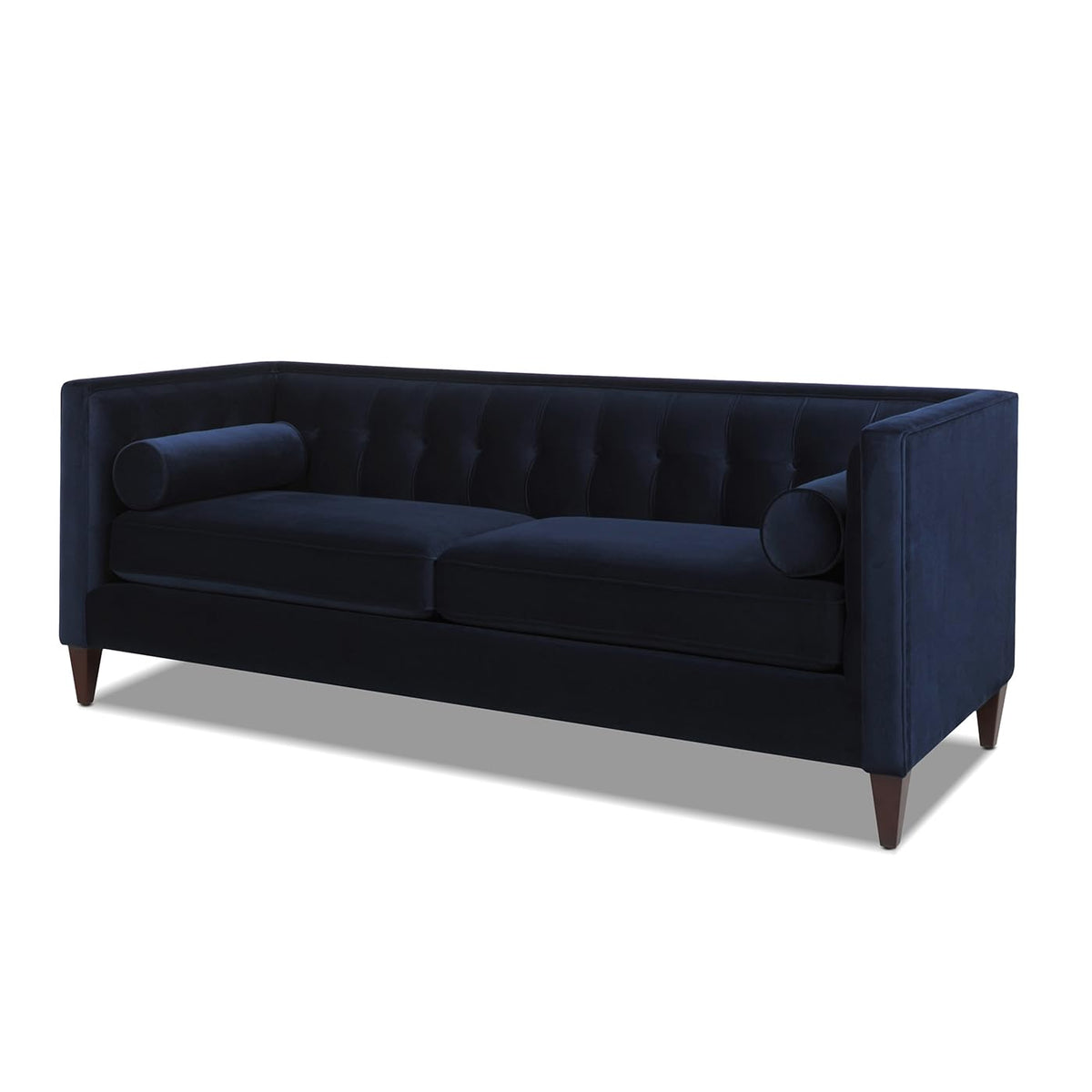 Dark Navy Blue Performance Velvet Tufted Sofa A303638