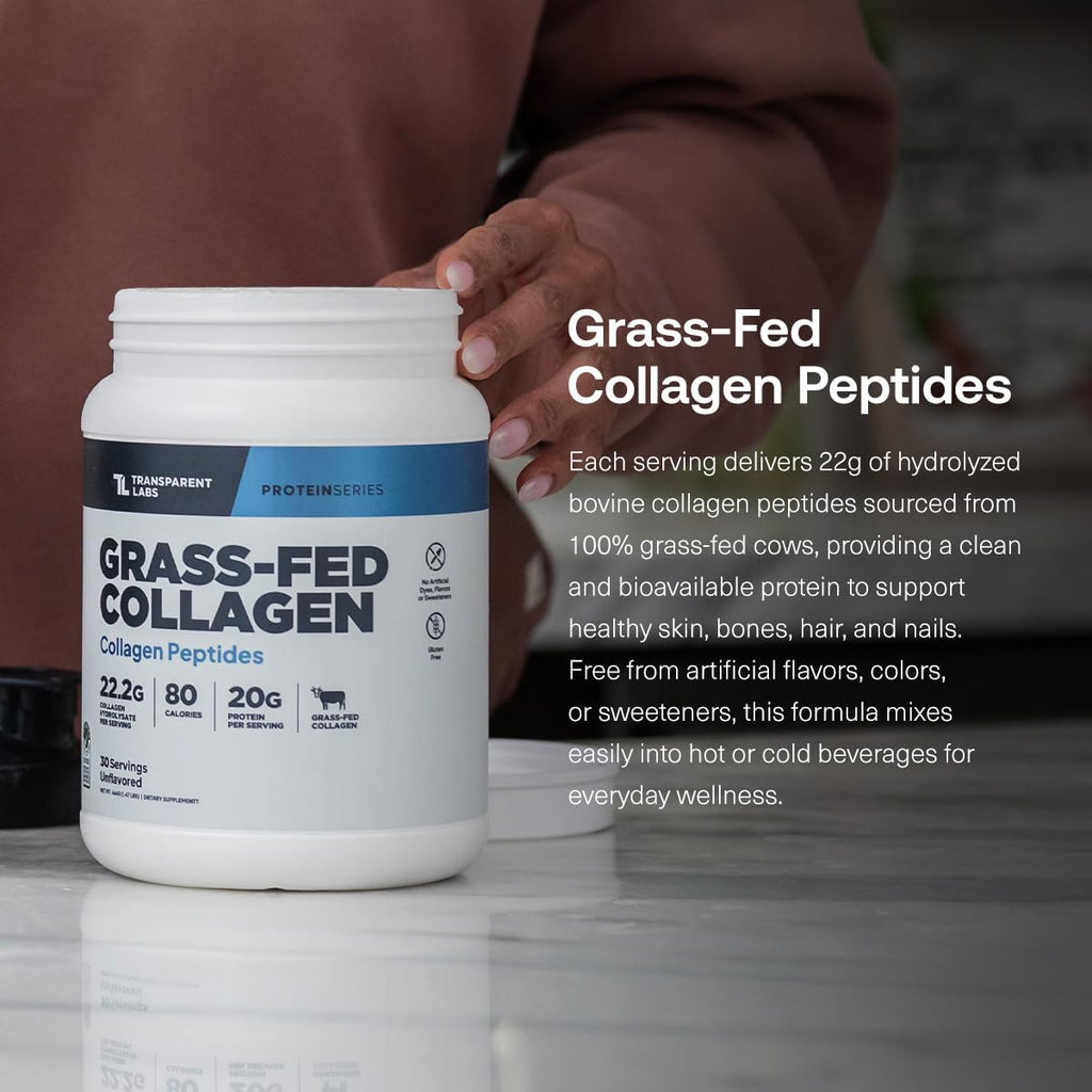 Grass-Fed Collagen Peptides, 30 Servings, Unflavored U1430