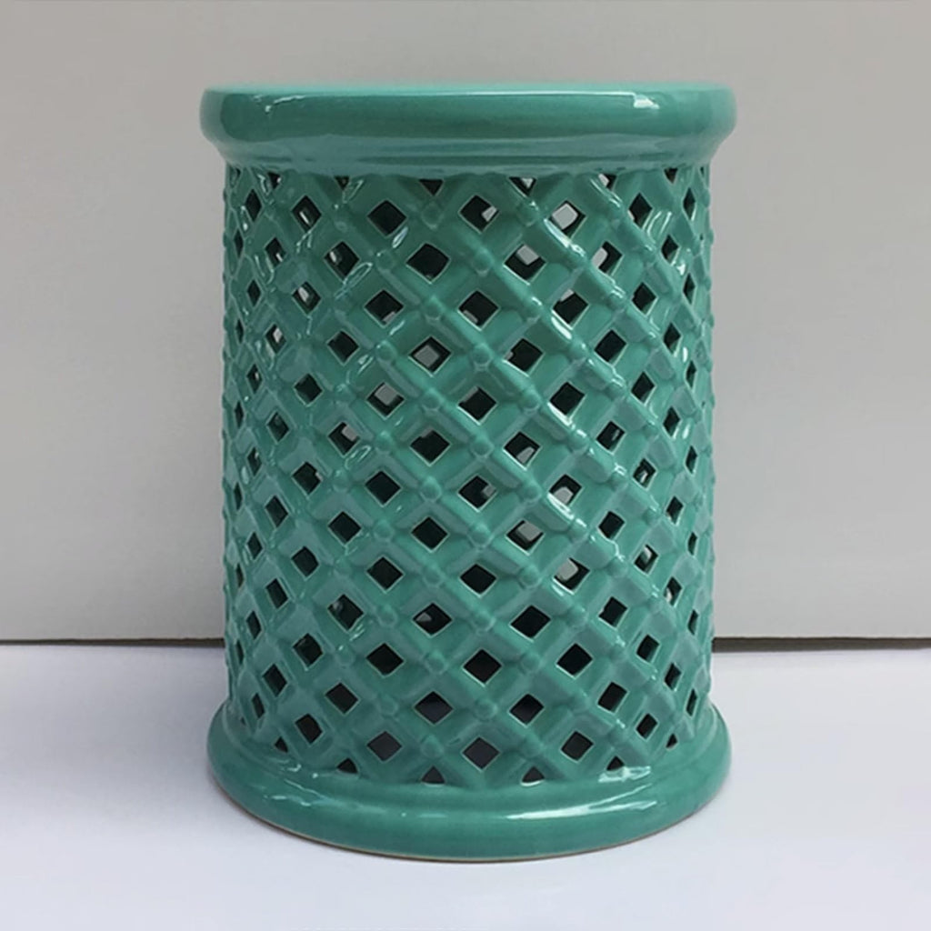 White Ceramic Decorative Garden Stool M9201