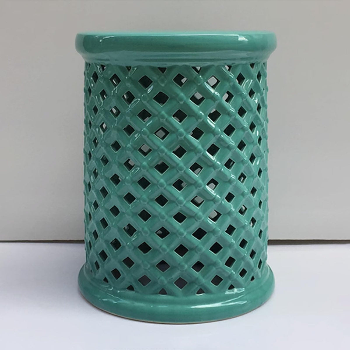 White Ceramic Decorative Garden Stool M9201