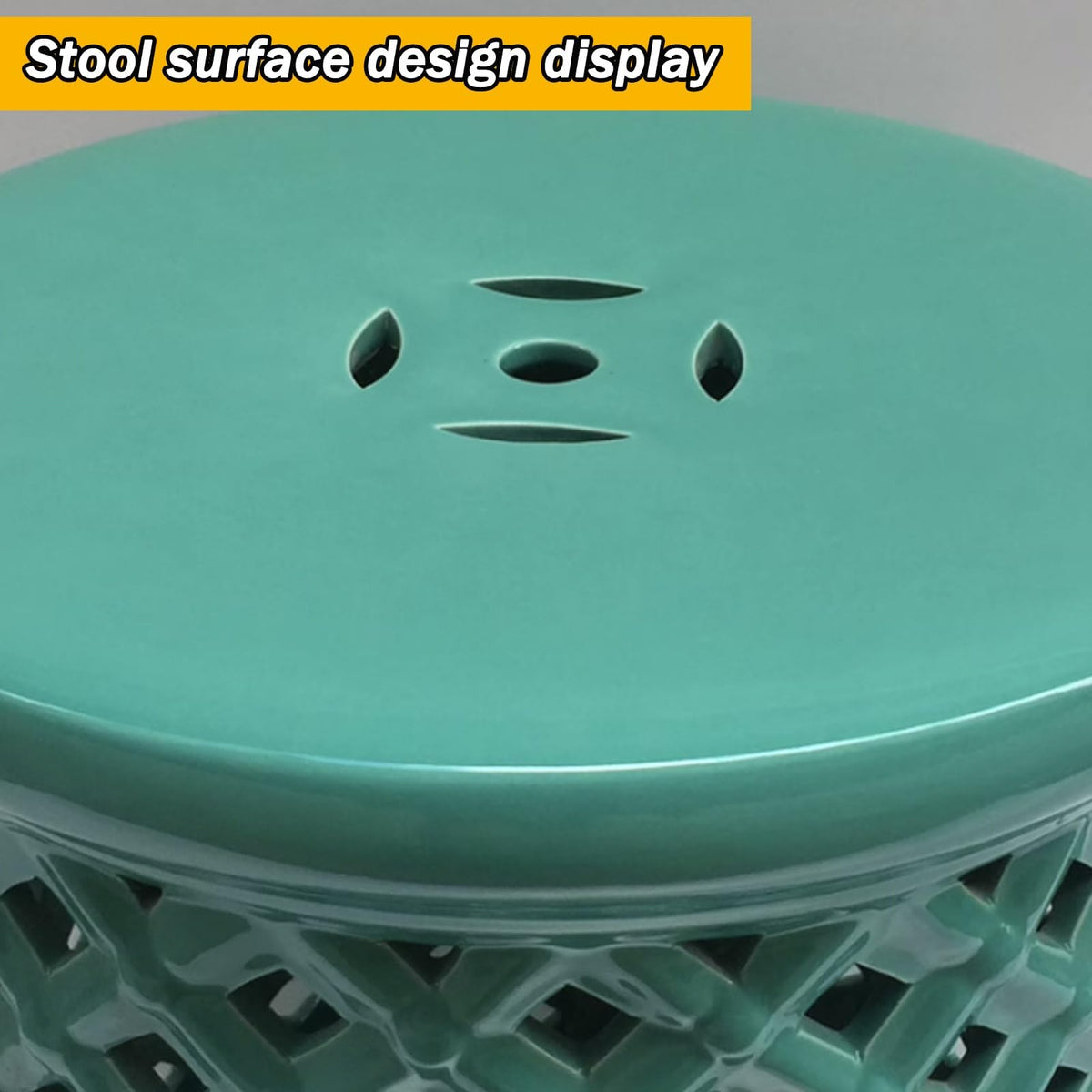 White Ceramic Decorative Garden Stool M9201