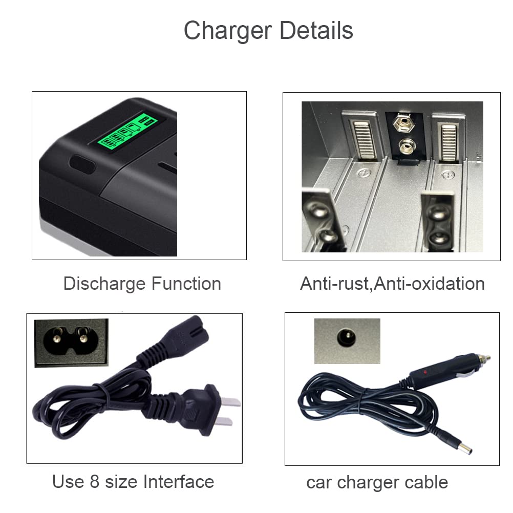 6 Pack Rechargeable D Batteries with Charger U59111