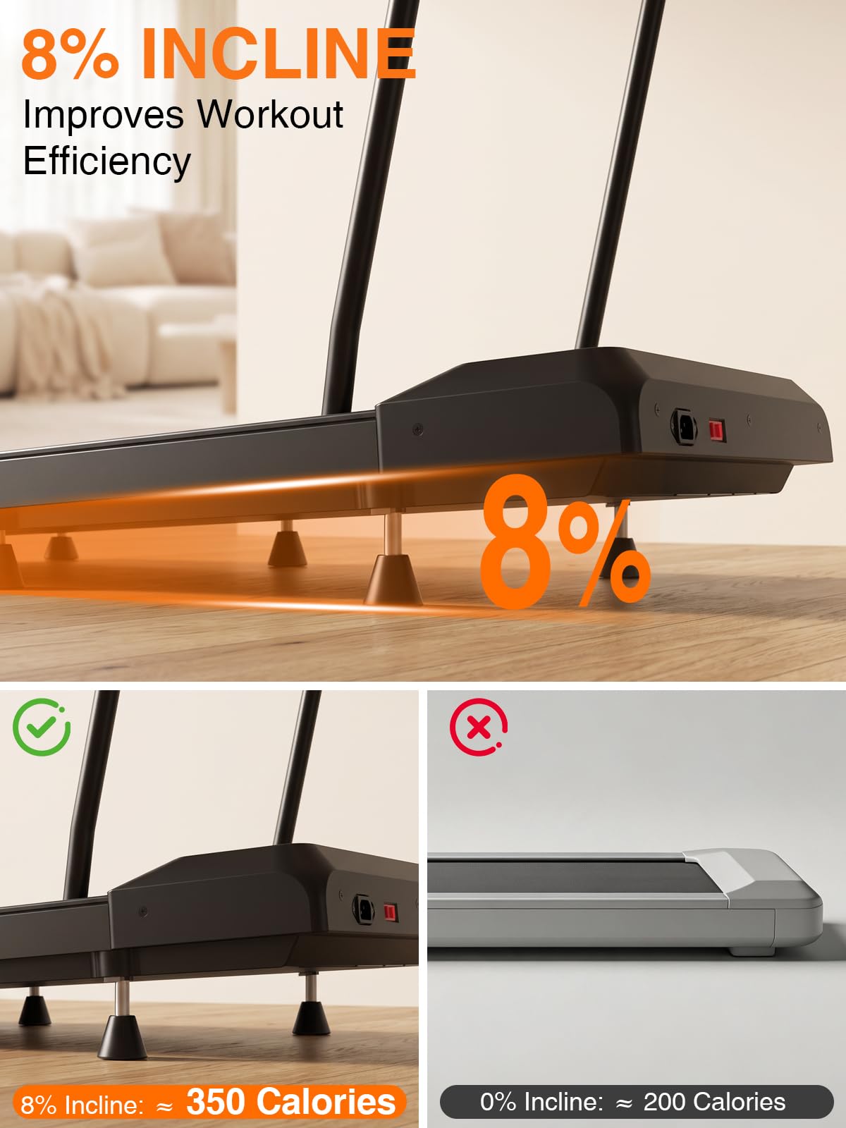 Under Desk Treadmill with Incline T301