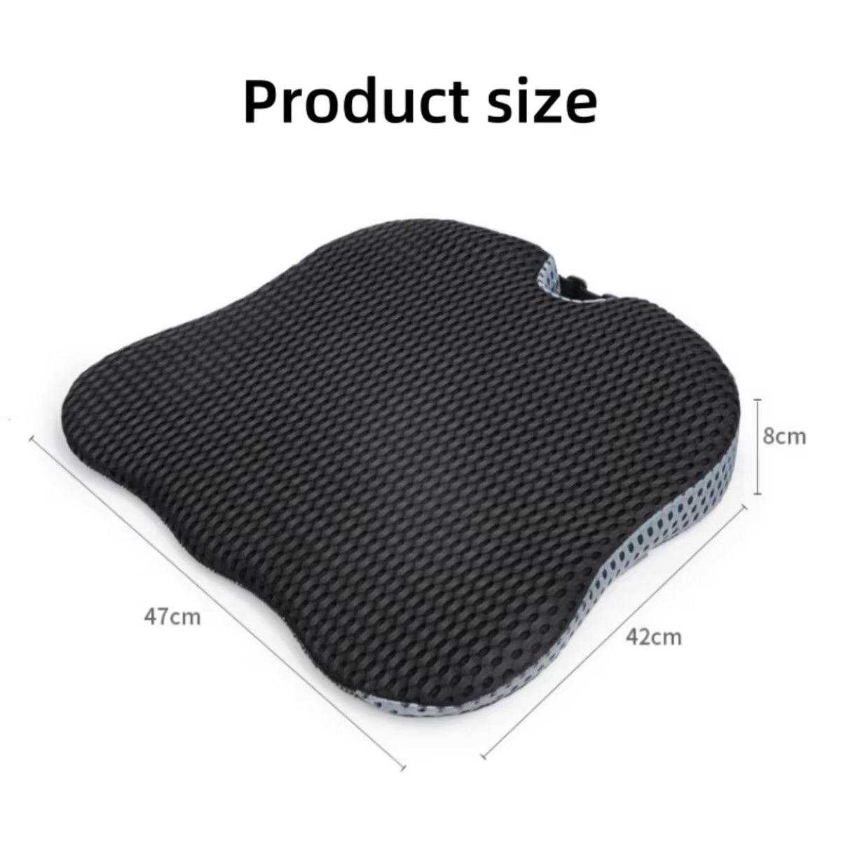 Memory Foam Grey Car Seat Booster Cushion X380625