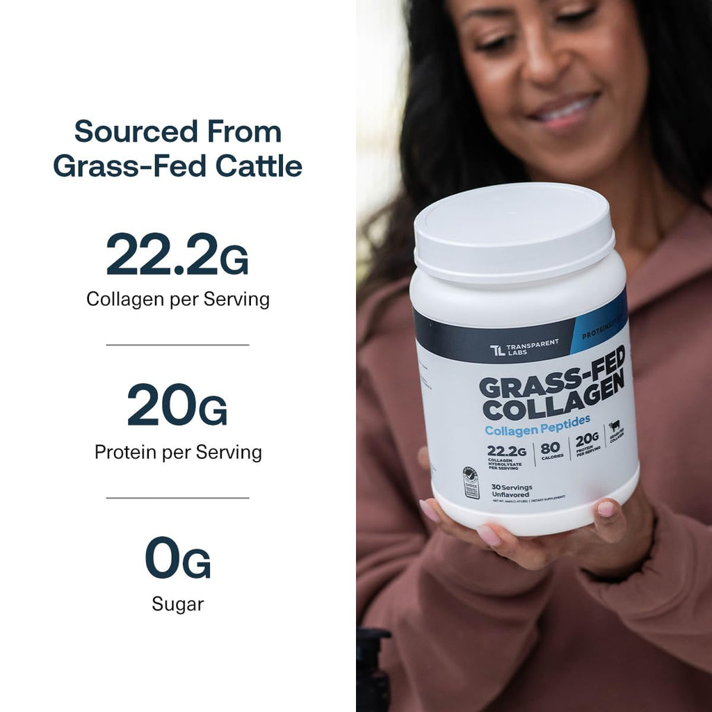 Grass-Fed Collagen Peptides, 30 Servings, Unflavored U1430