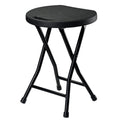 18 inch Portable Folding Plastic Stool with Steel Frame A2388