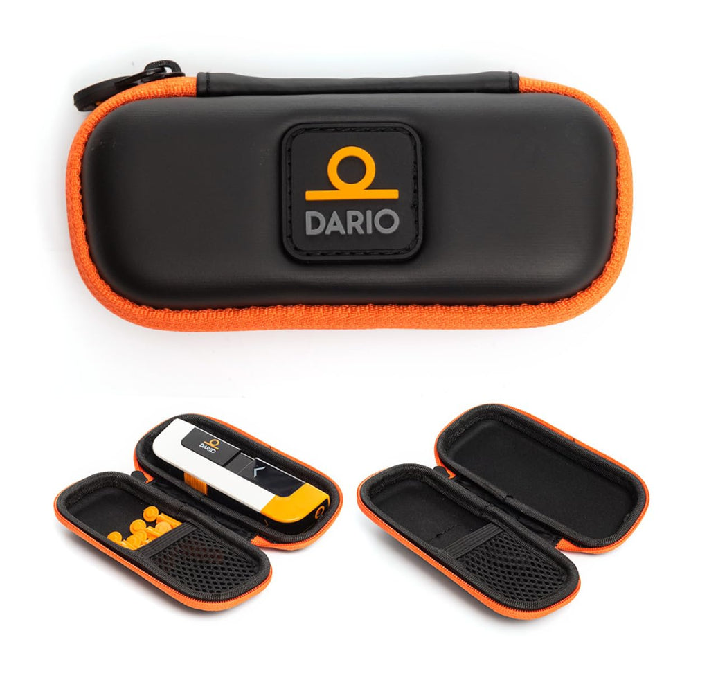 Black Diabetes Travel Case and 100 Sterile Lancets I621332