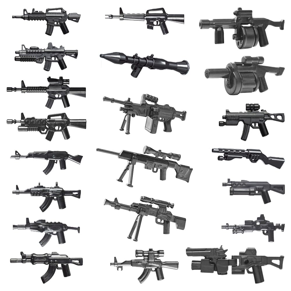 Military Weapon Set with Helmet Body Armor Cloak and Motorcycles B702