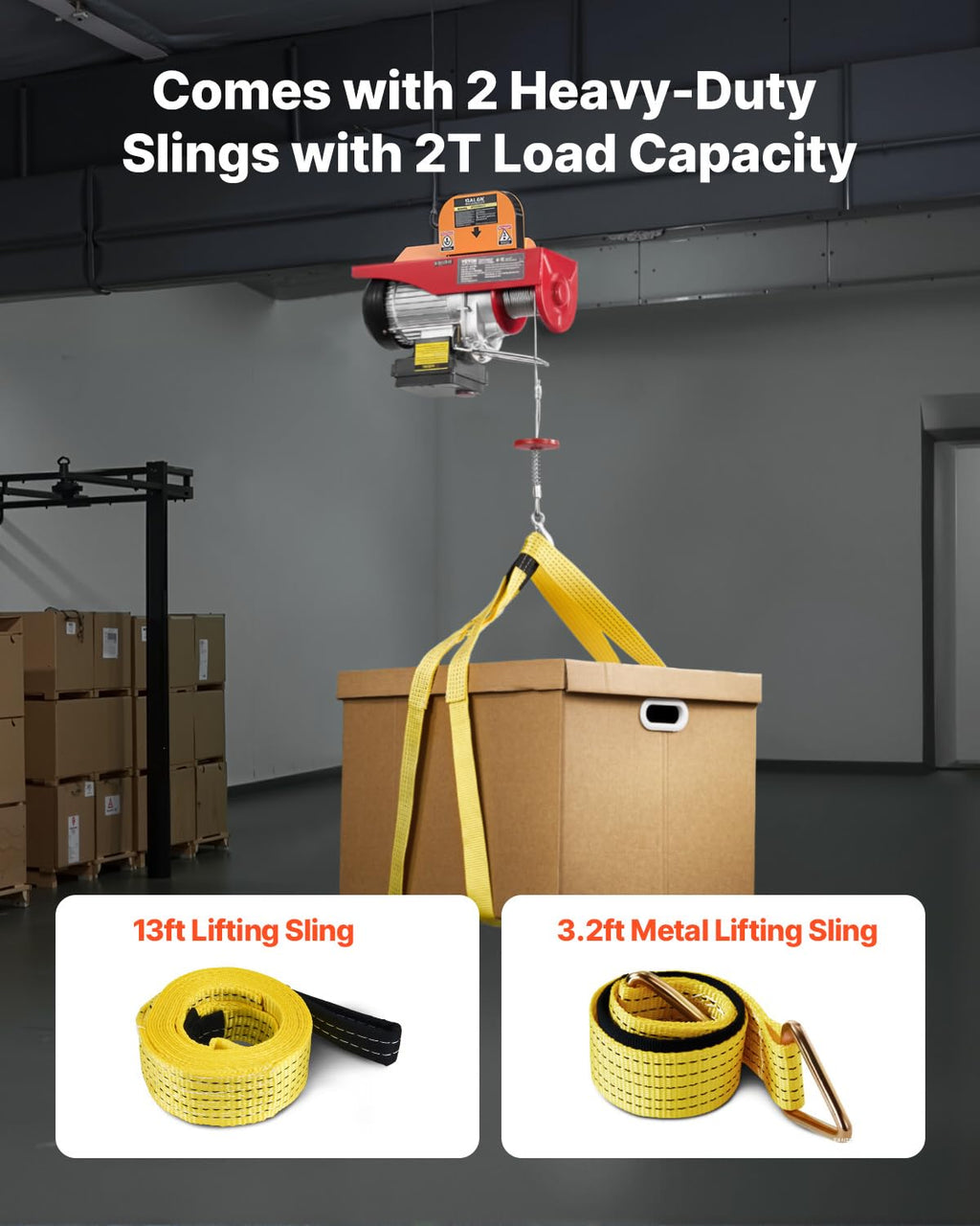 1320 lbs 120V Electric Hoist with Wireless Remote U453211