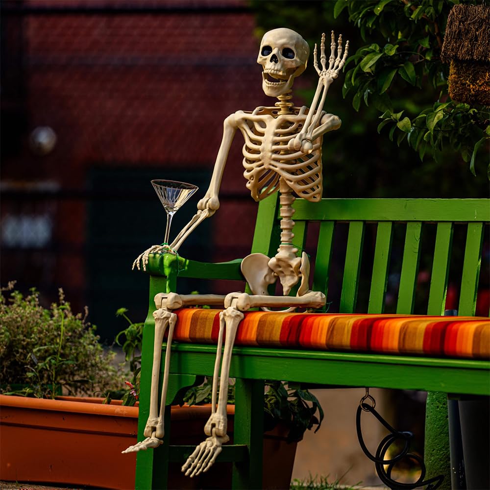 5.4 ft Life Size Posable Plastic Skeleton Y8665
