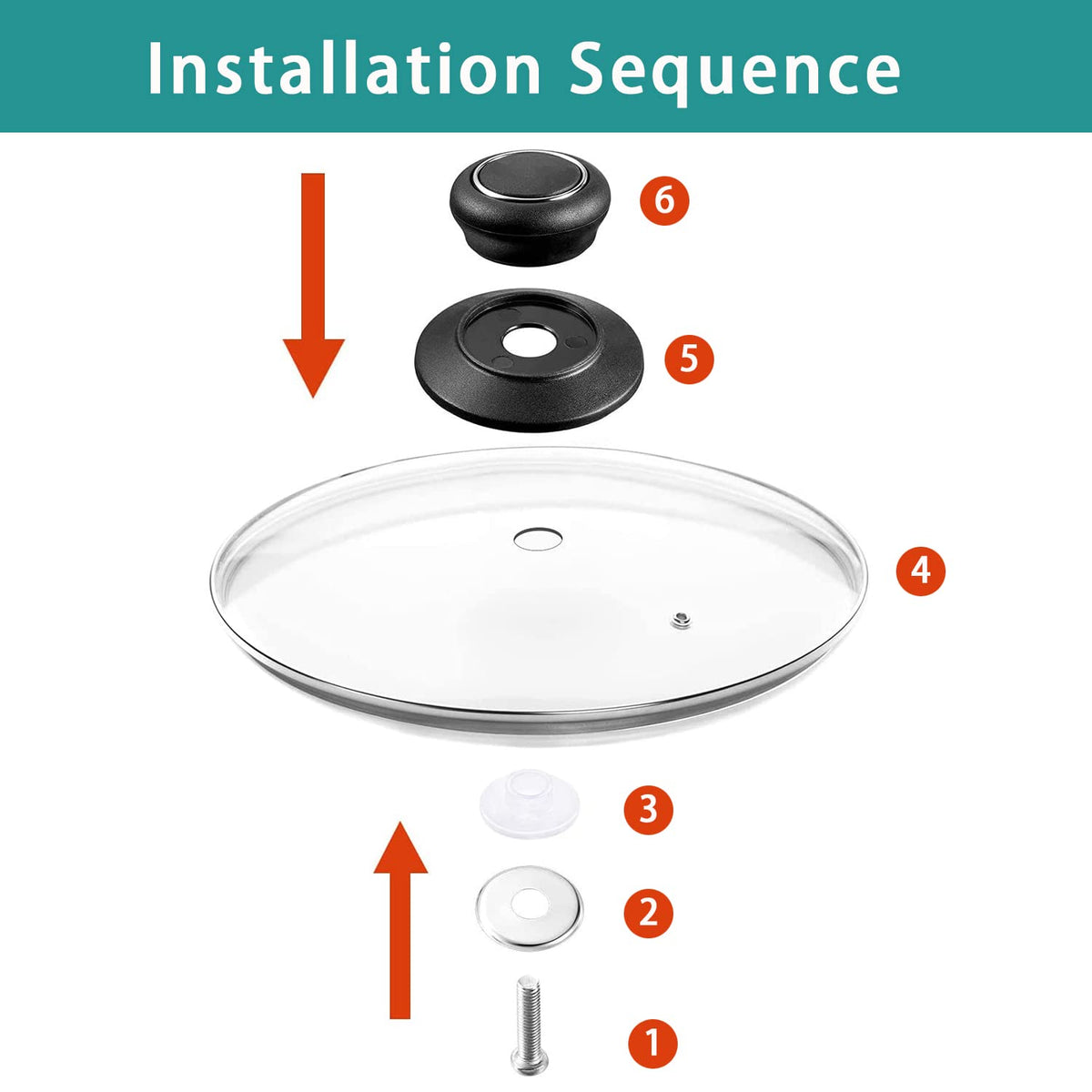 15.4 Inch Tempered Glass Lid V661595