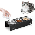 15° Tilted Stainless Steel Cat Bowls 3 Pack Q841
