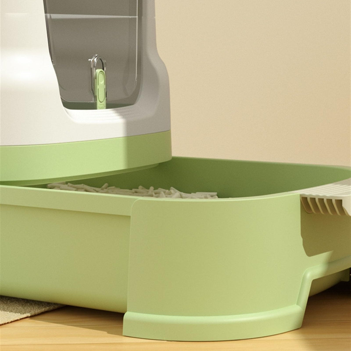 Large Top Entry Cat Litter Box with Lid and Scoop R5855