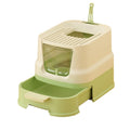 Large Top Entry Cat Litter Box with Lid and Scoop R5855