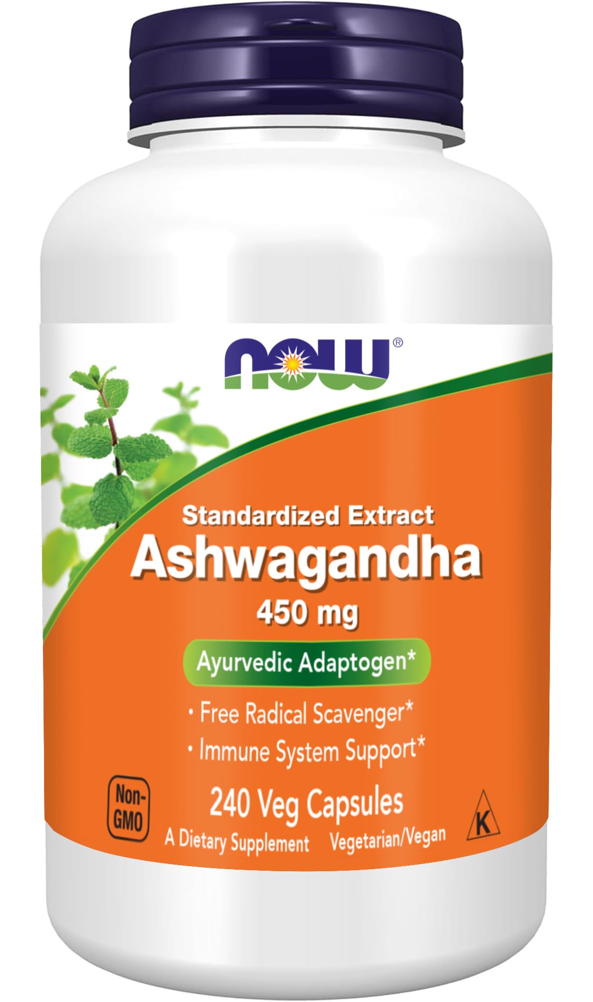 Ashwagandha Extract 450 mg Vegan 240 Veg Capsules M56057