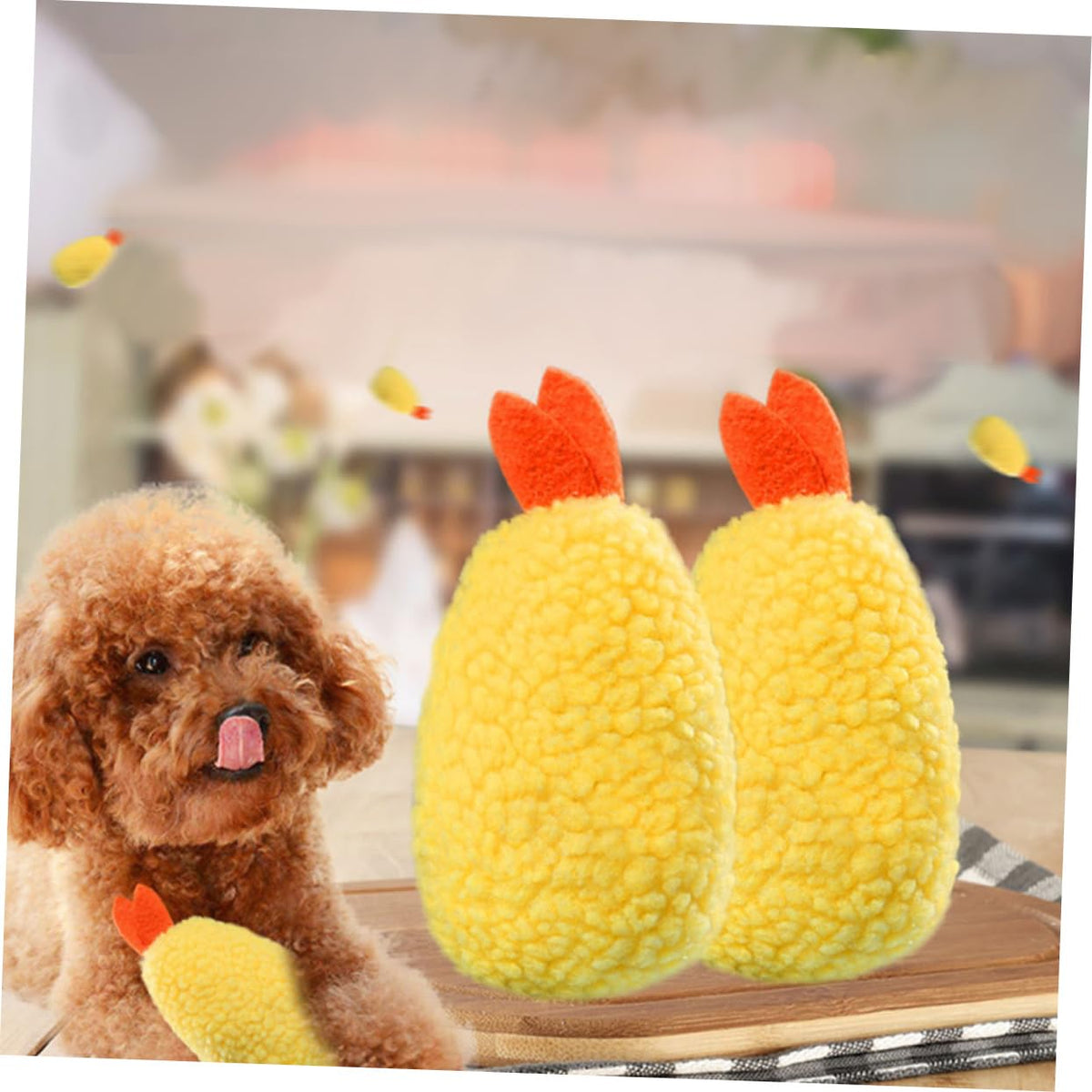 2 Pack Plush Squeaky Dog Toy K5287