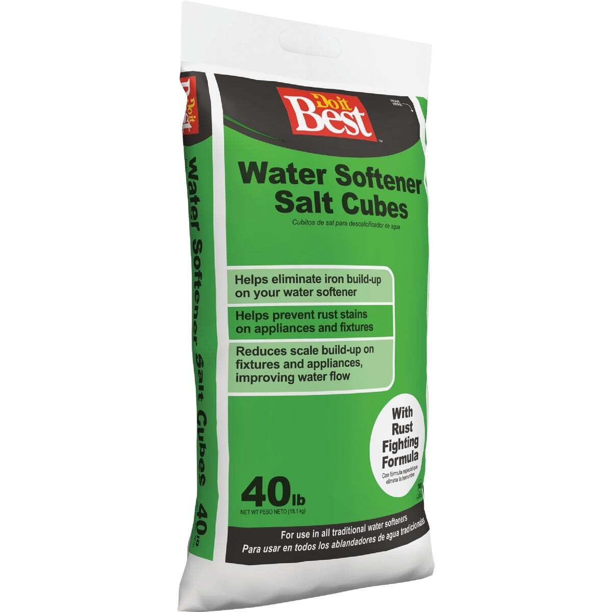 40 Lb. Water Softener Salt Cubes with Rust Remover X43444