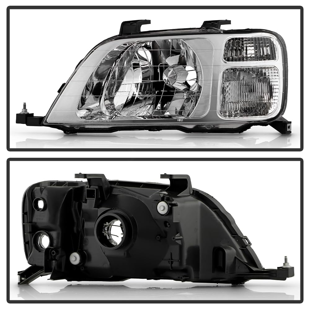 Black Headlights Headlamps Pair Replacement Left+Right H31276