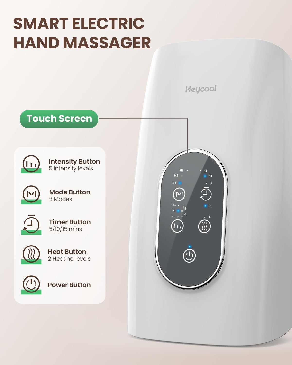 Cordless Hand Massager with Heat Compression K677192