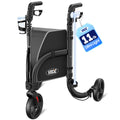 3 Wheel Foldable Rollator with 8" All Terrain Tires V78428