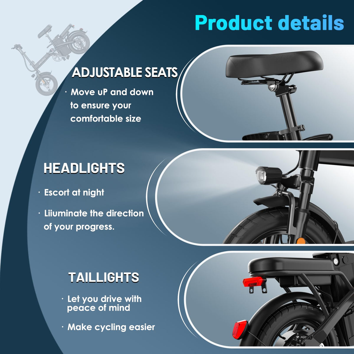 Folding Electric Bike 14" J336752
