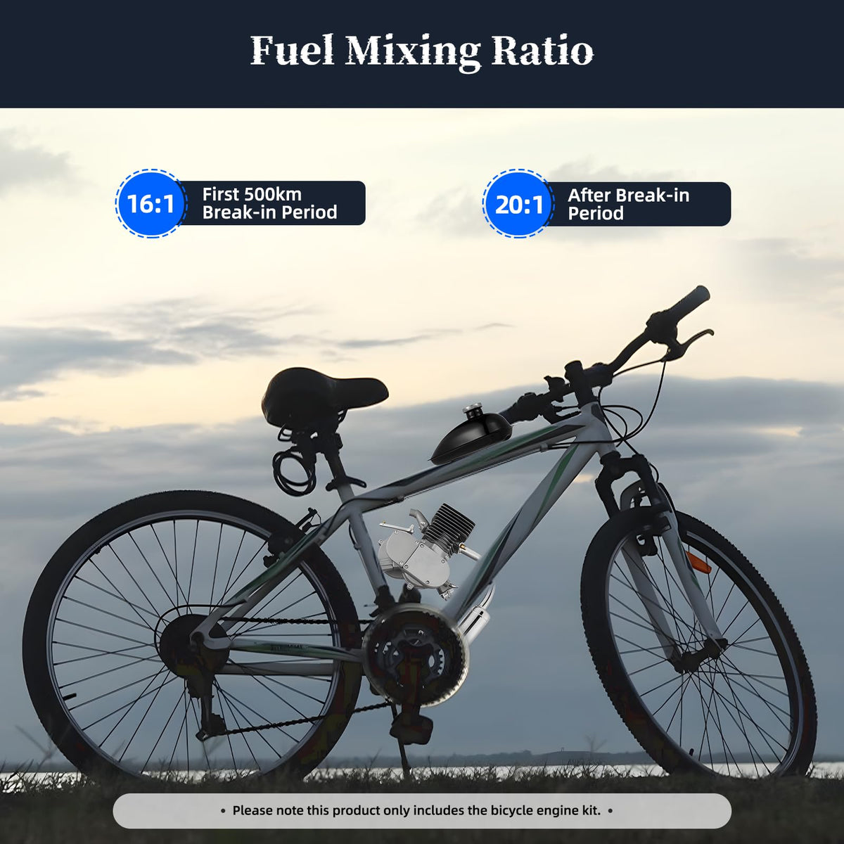 2 Stroke 100cc Bike Engine Kit with Air-Cooling System B52517
