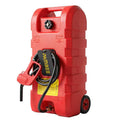 15 Gallon Wheeled Fuel Caddy with Manual Siphon Pump & 10FT Hose T757