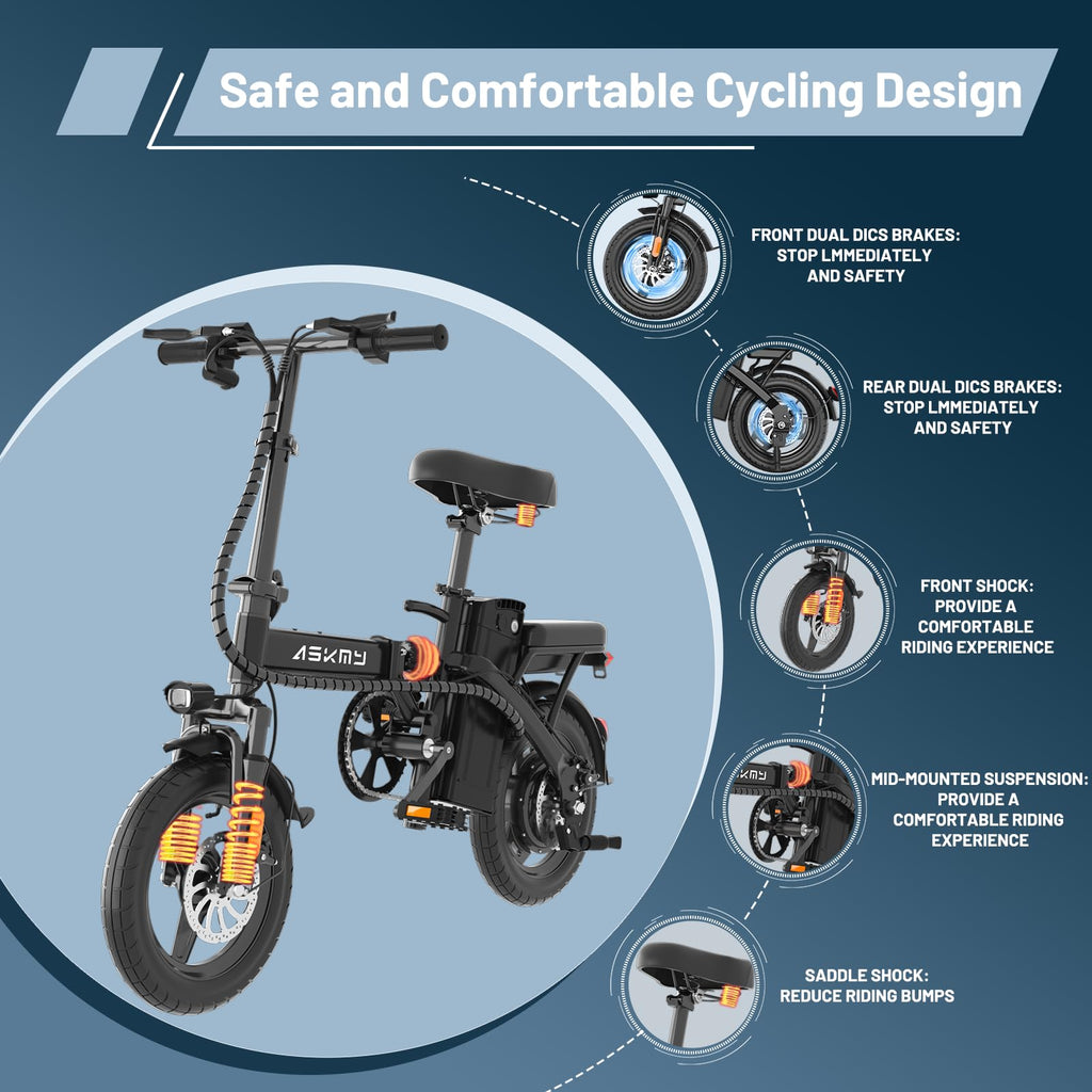 Folding Electric Bike 14" J336752