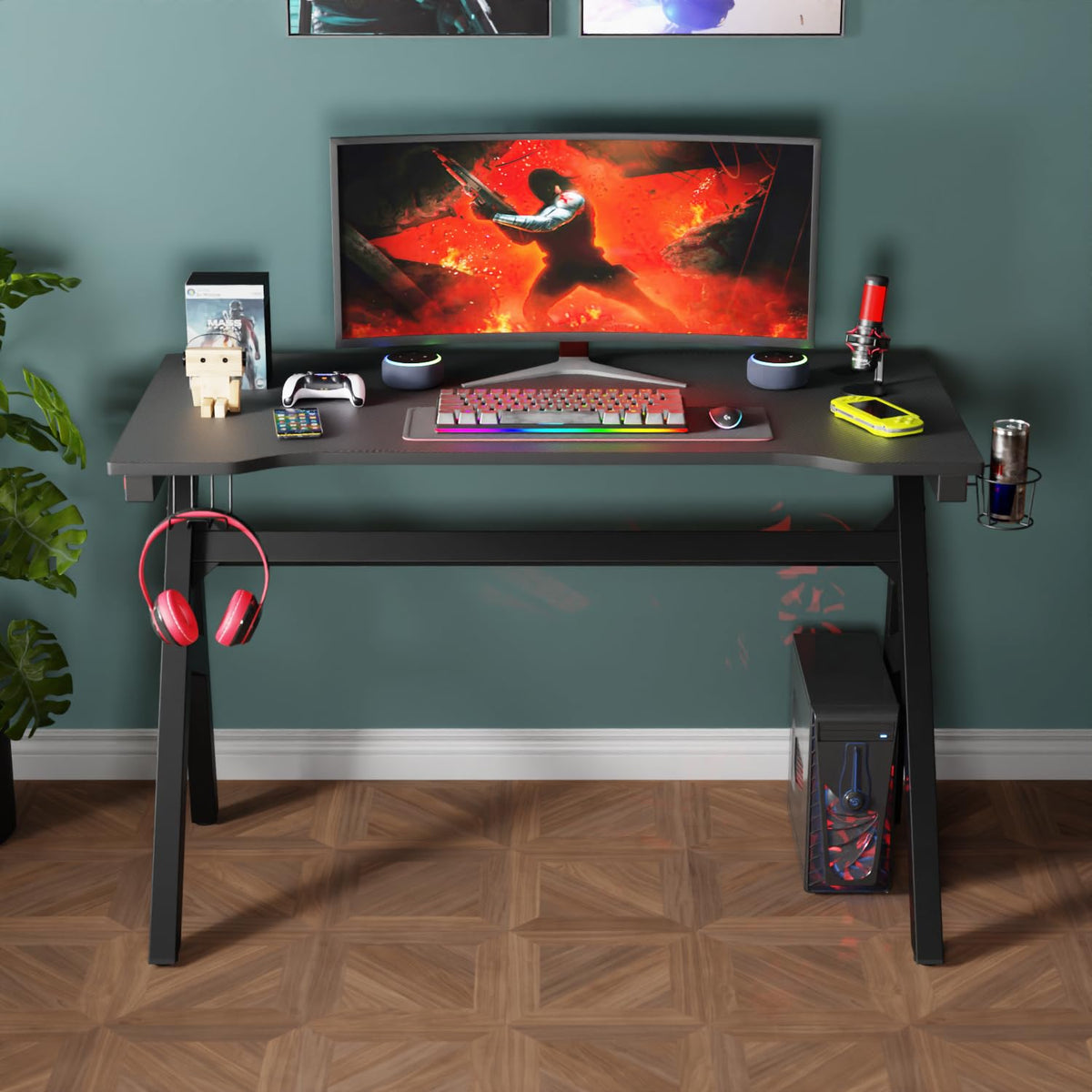 47" R-Shaped Gaming Table R670