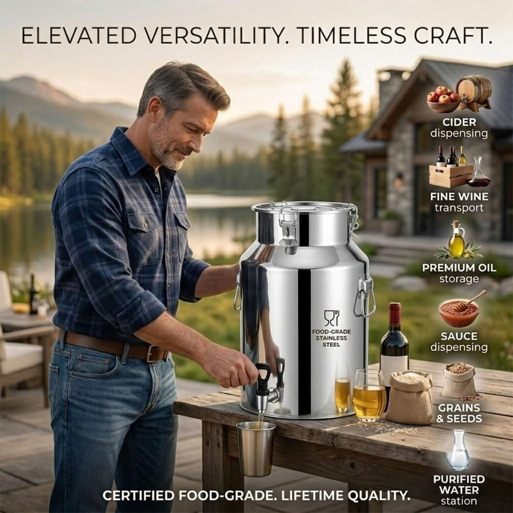 Stainless Steel Beverage Dispenser with Faucet S6558
