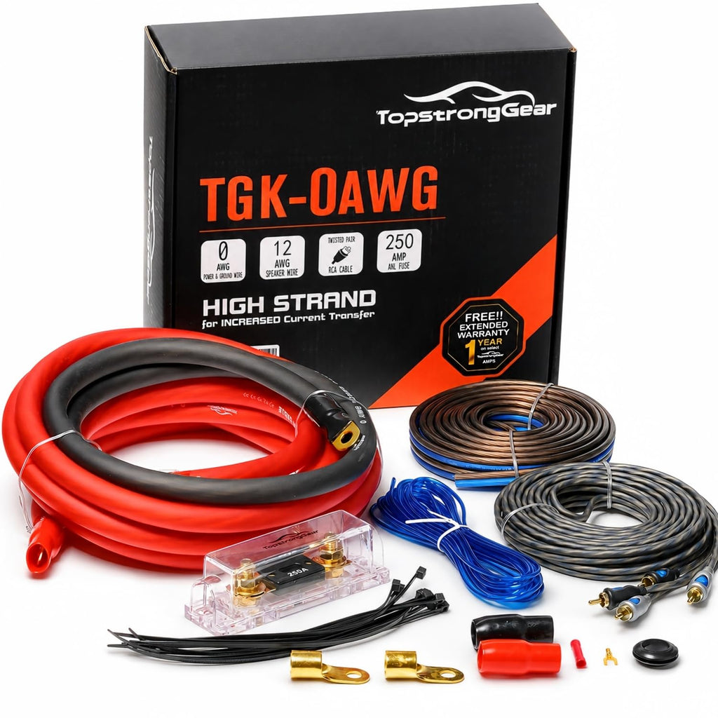 0 Gauge Amp Wiring Kit F298