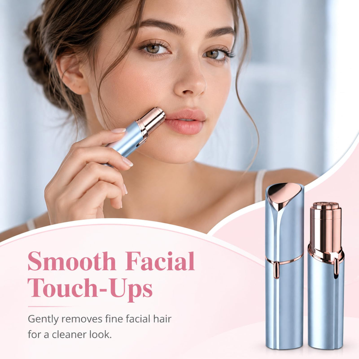 Facial Hair Remover with 2 Replacement Heads C427