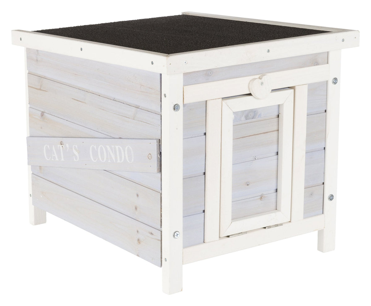 Small Outdoor Cat House with Raised Floor B161