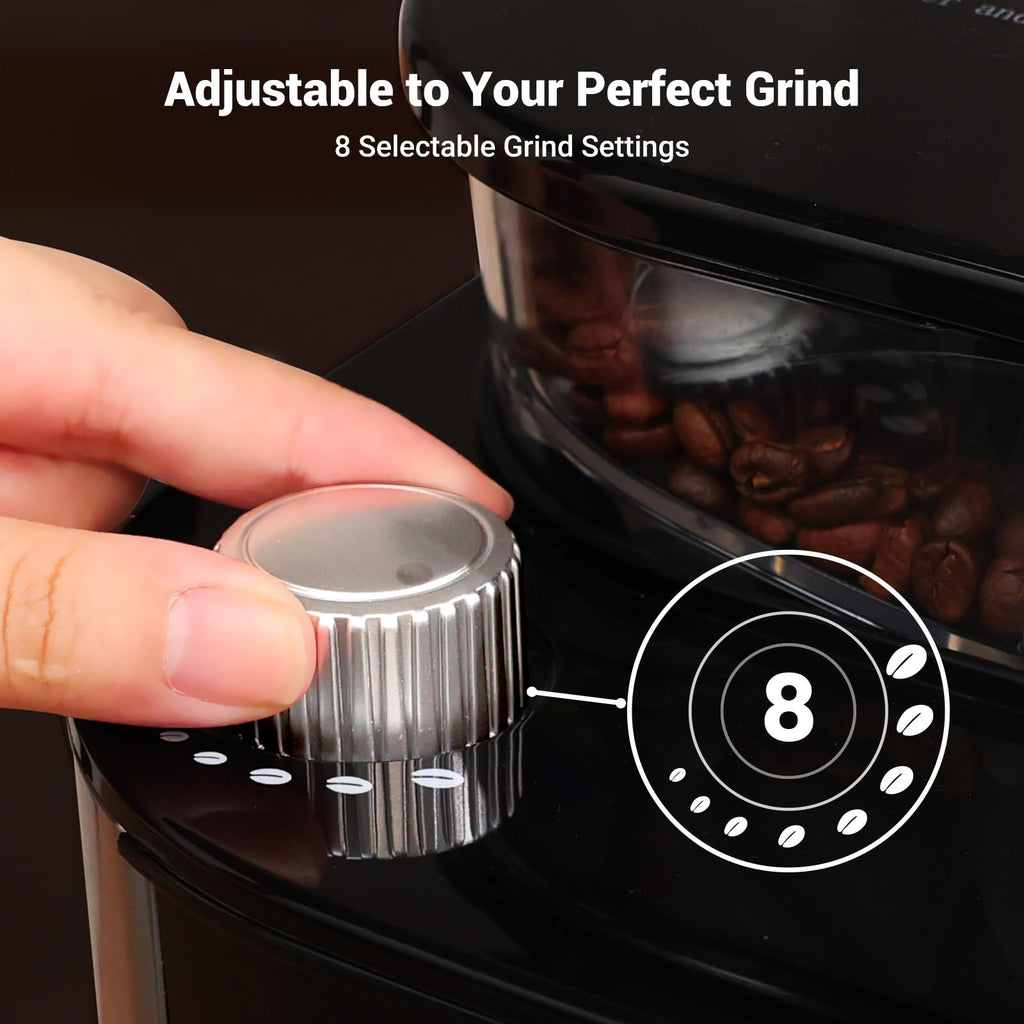 10-Cup Drip Coffee Maker with Built-In Burr Grinder P540