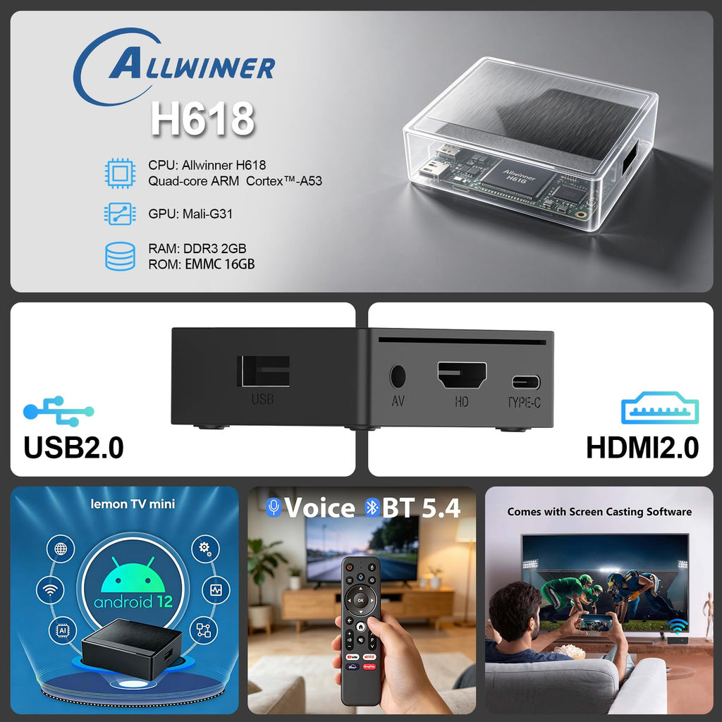 Android TV Box 4K Ultra HD Streaming Device R297109