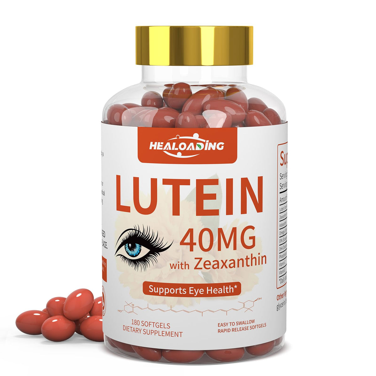 Lutein and Zeaxanthin Softgels with Vitamins C, E, Omega 3 Q277104