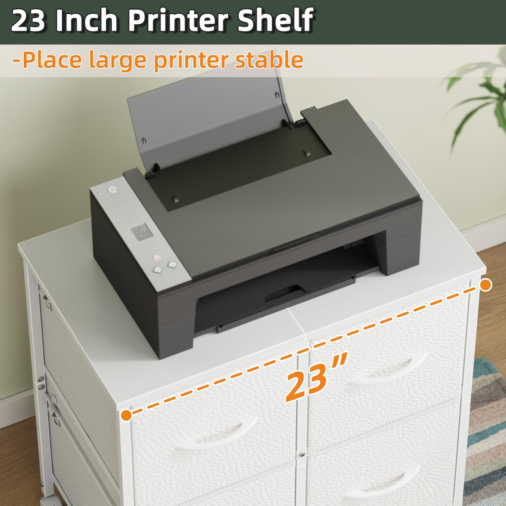 4 Drawer Mobile Lateral File Cabinet V994911