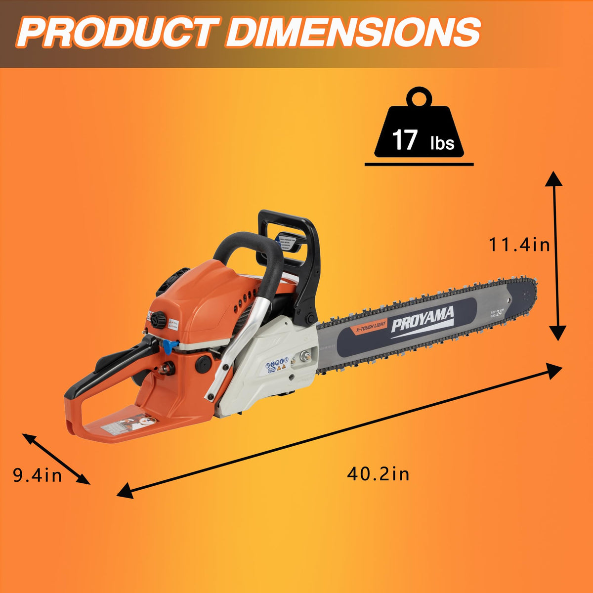 68cc Gas Powered Chainsaw J4243
