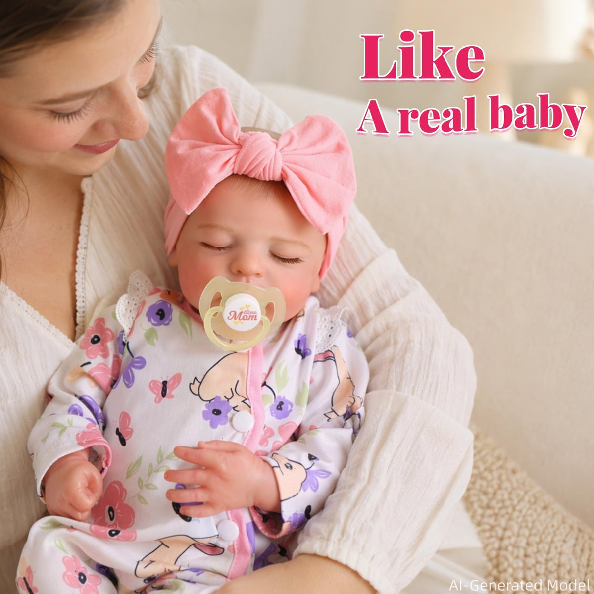 20 Inch Closed-Eye Reborn Baby Doll G920