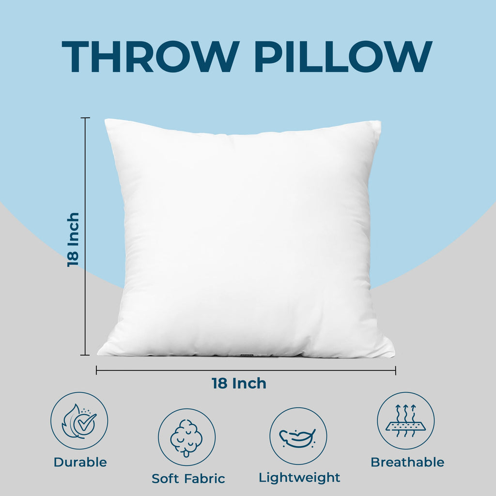 18x18 Decorative Pillow Inserts Set of 4 S50388