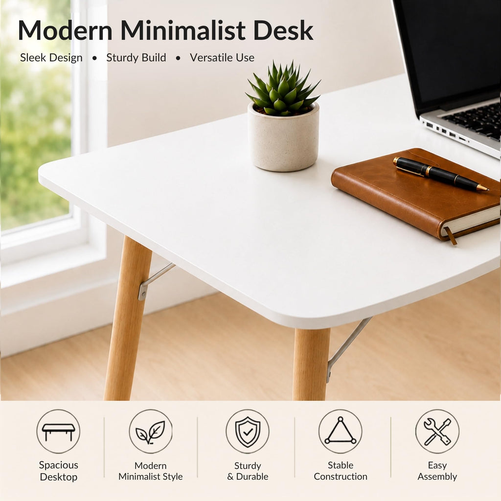 White Computer Desk B204659
