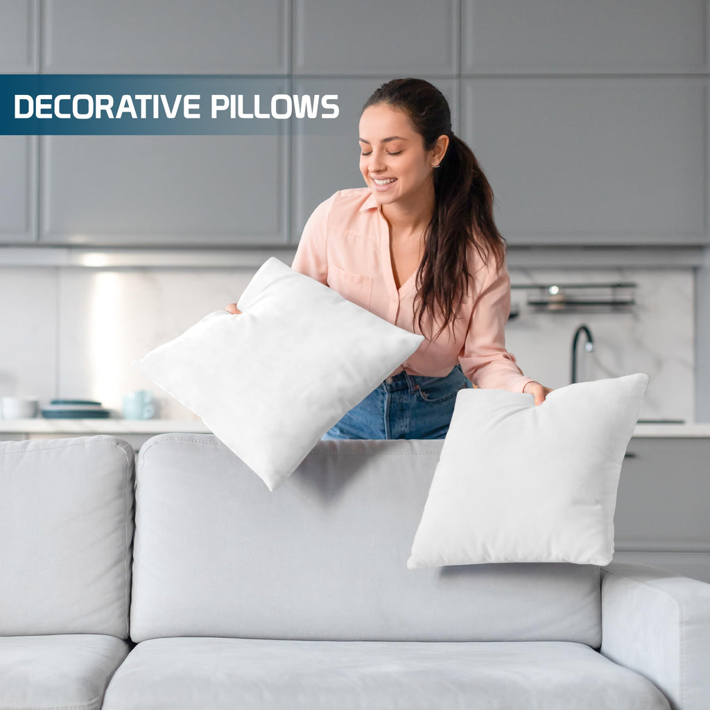 18x18 Decorative Pillow Inserts Set of 4 S50388