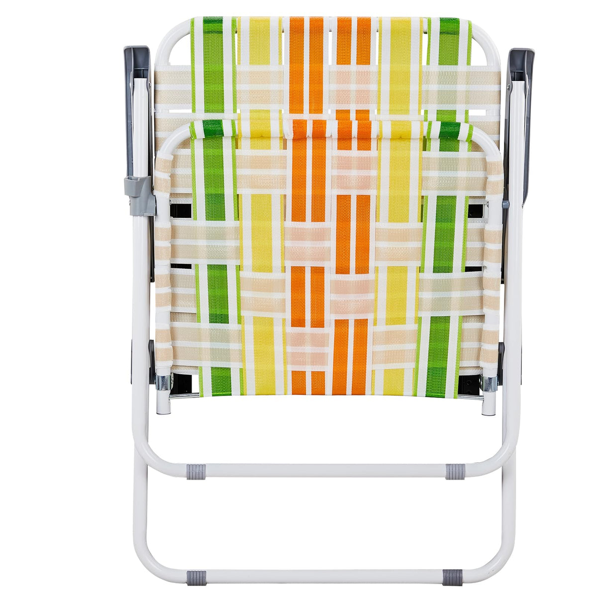 Set of 2 Webbed Folding Beach Chairs Z12778
