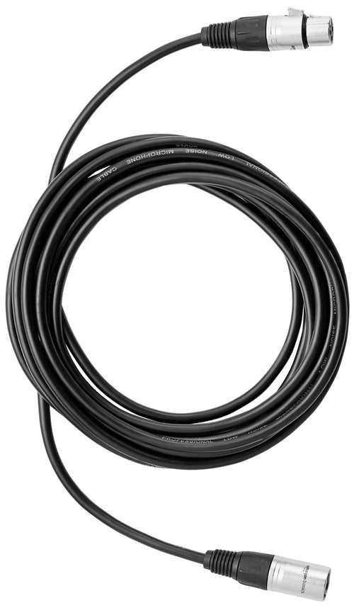 2-Pack 15 Foot Black XLR Microphone Cable O3483