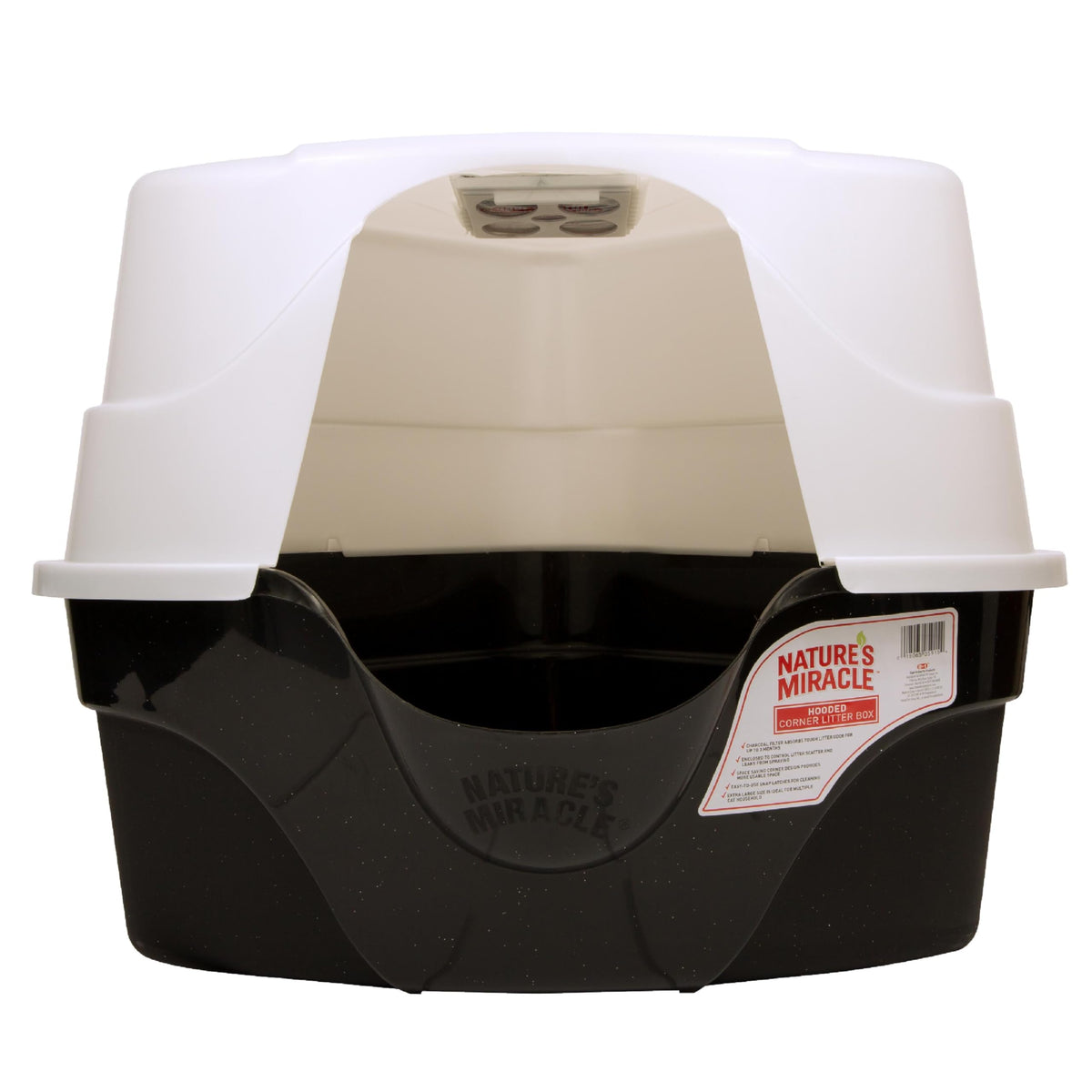Hooded Corner Cat Litter Box with Charcoal Filter S570